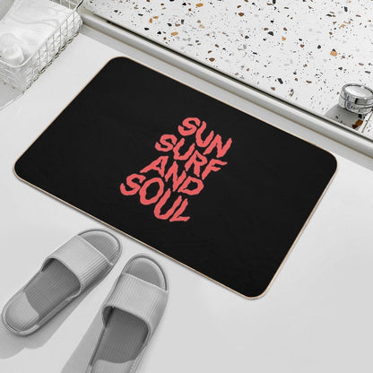 Sun, Surf, And Soul.  Absorbent Bath Mat