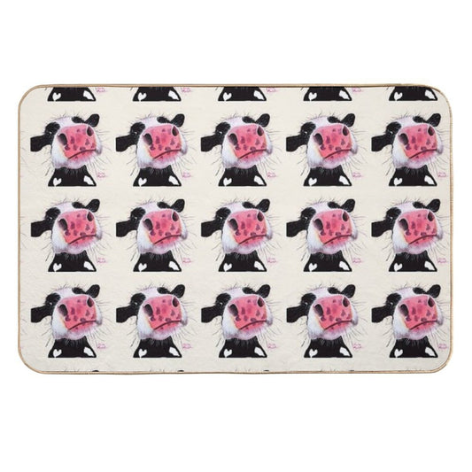 COW PRiNT  'BETTY BLUEBERRY' BY SHIRLEY MACARTHUR  Versatile Bath Mat