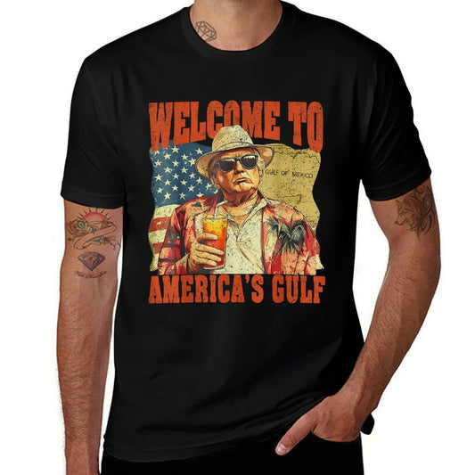 Retro Trump America's Gulf Mexico President Trump Sombrero  Quick-drying T-Shirt
