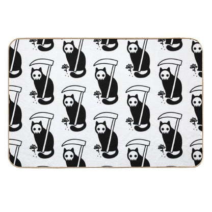 Grim Kitty  Long-Lasting Bath Mat
