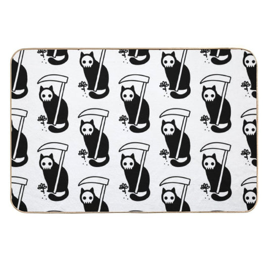 Grim Kitty  Long-Lasting Bath Mat