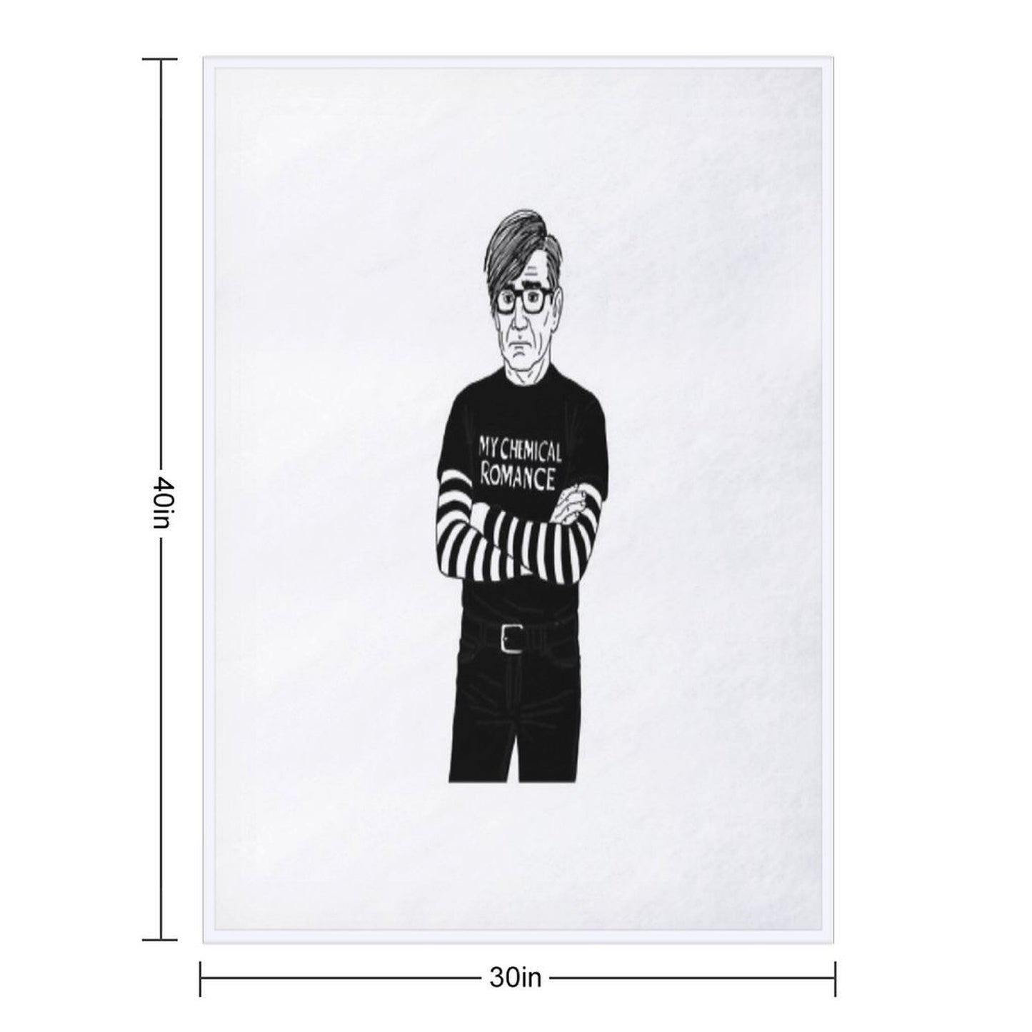 Emo John Velvety-soft Throw Blanket