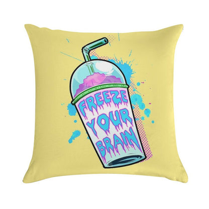 Freeze Your Brain Soft Home Decor Throw Pillow