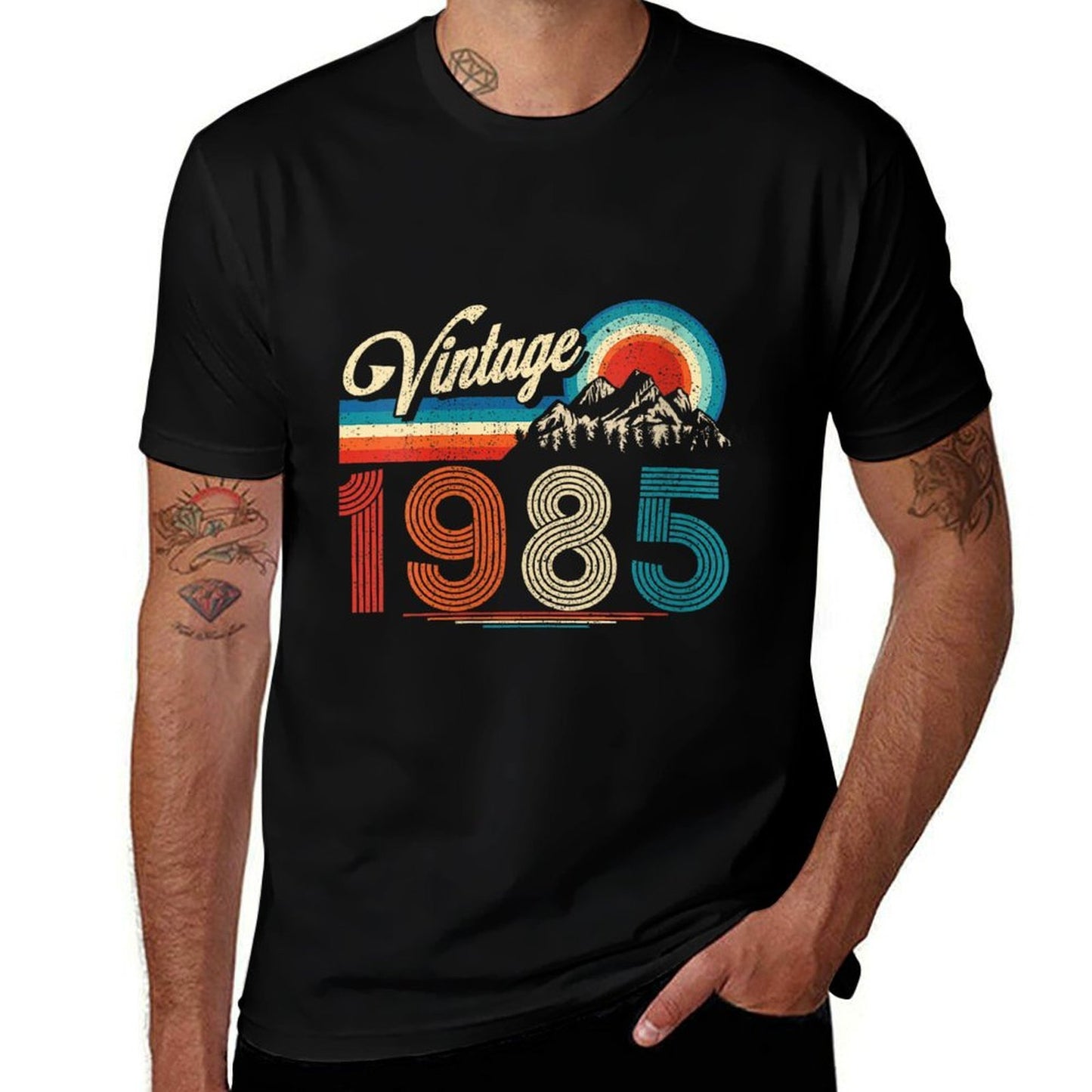 Womens Vintage Born In 1985 Retro 40th Birthday Gifts 40 Years Old  Classic T-Shirt