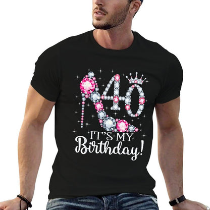 40 It&#39;s My Birthday 1982 40Th Birthday Gifts For Ladies  Cotton T-Shirt