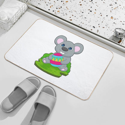 Mouse Easter Easter Egg  Rapid-Drying Bath Mat