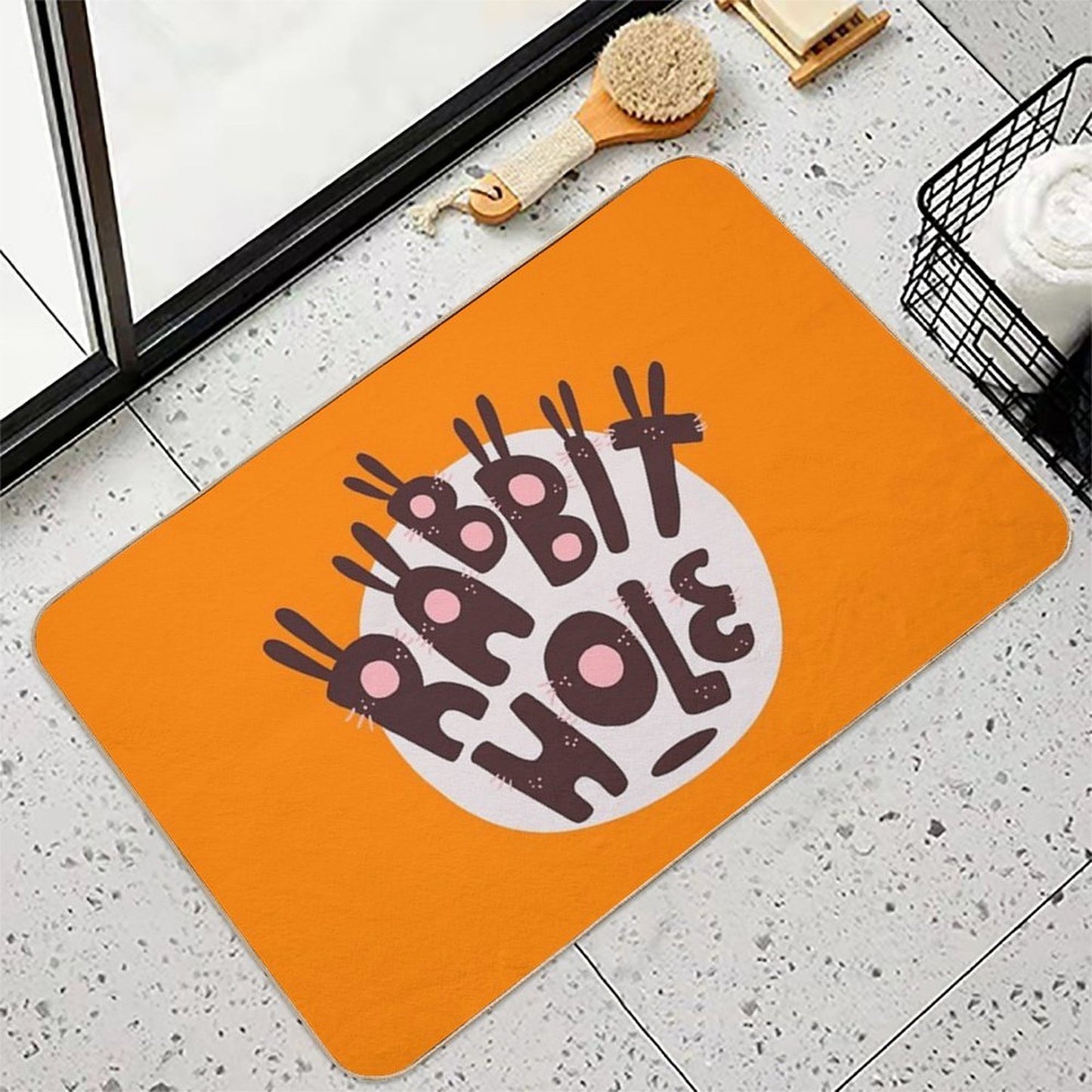Rabbit Hole  Stain-Proof Bath Mat