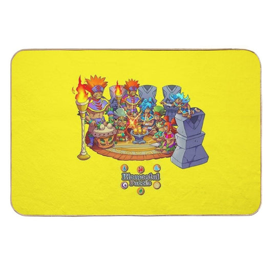 The Power of Shamanic Globes!  Non-Slip Bath Mat