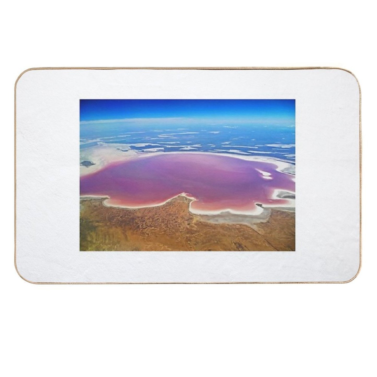 Lake Eyre - Aerial View  Pet-Safe Bath Mat