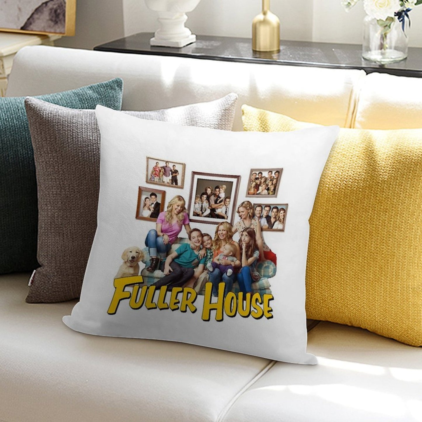 Fuller House Cast Merch Soft Bedroom Essential Throw Pillow