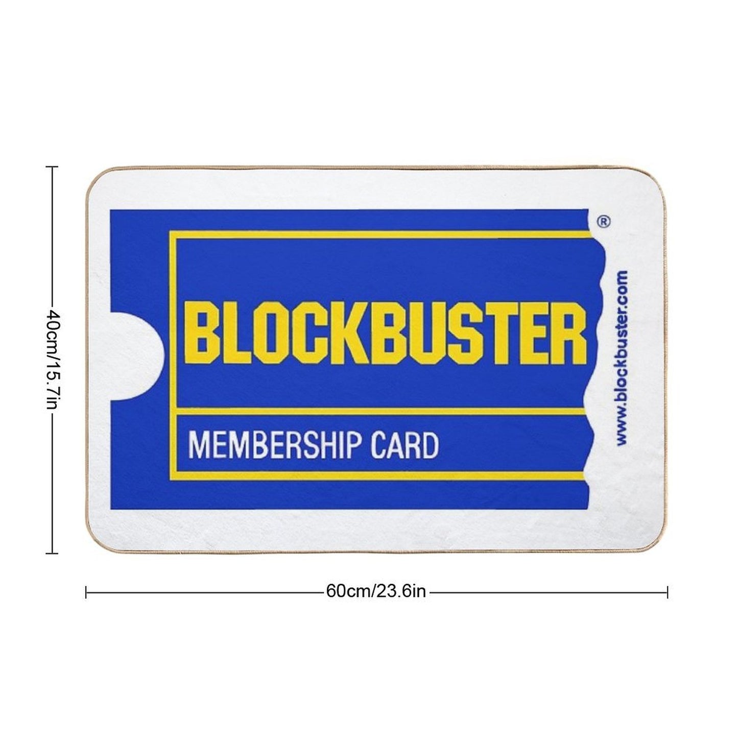Blockbuster Membership Card  Pet-Safe Bath Mat
