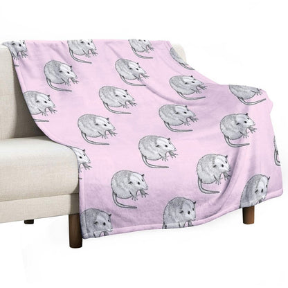 Little Opossum Anti-pilling Throw Blanket