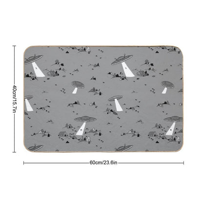 Abduction Party  Repositionable Bath Mat