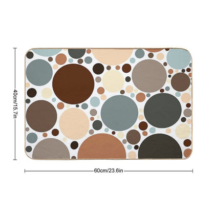 Dots  Dots And More Dots  Stain-Proof Bath Mat