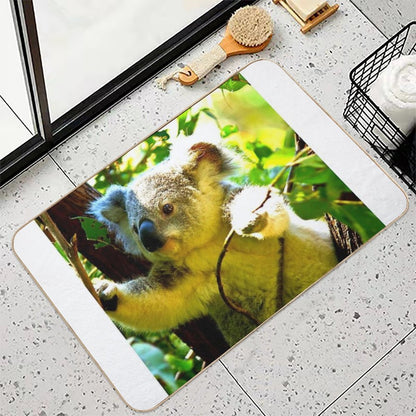 Koala Photo with High Resolution Quality  Dirt-Trapping Bath Mat