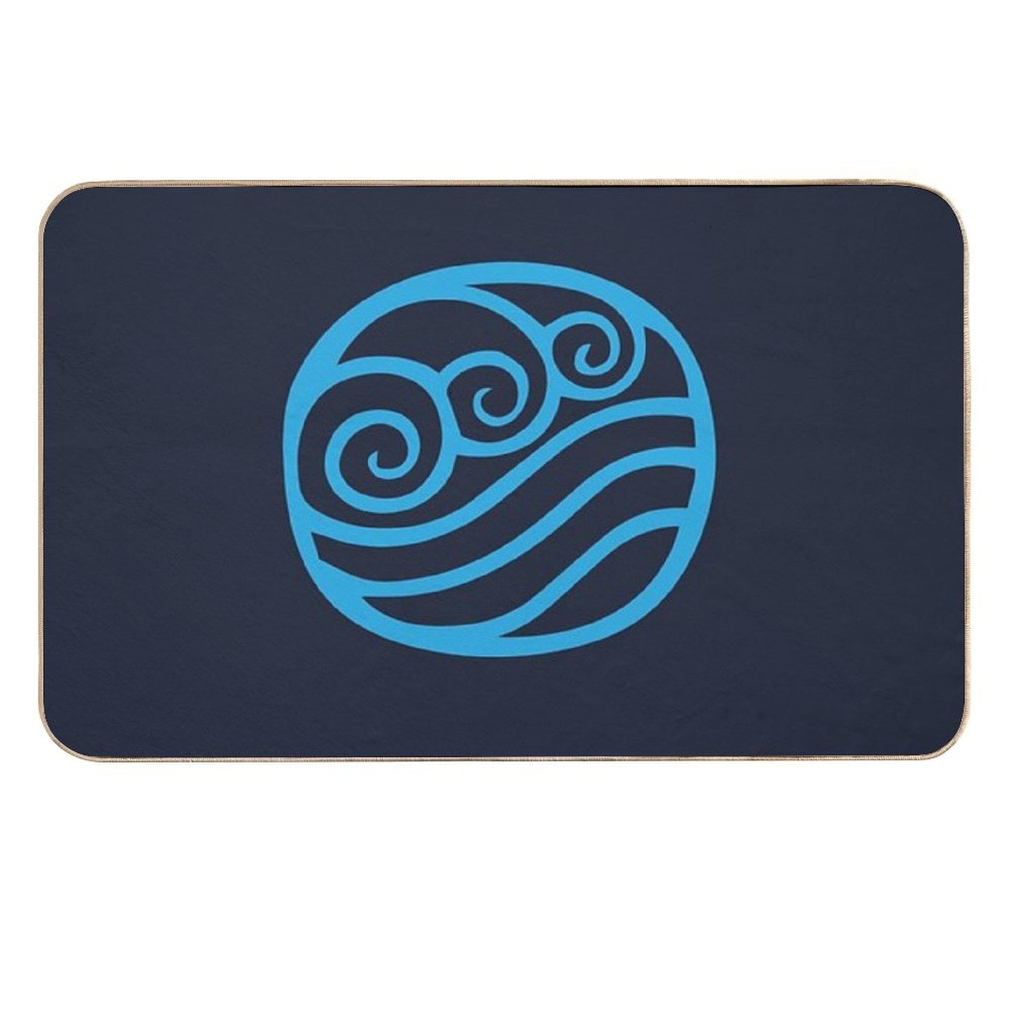 Waterbending Symbol (light)  Slip-Resistant Bath Mat