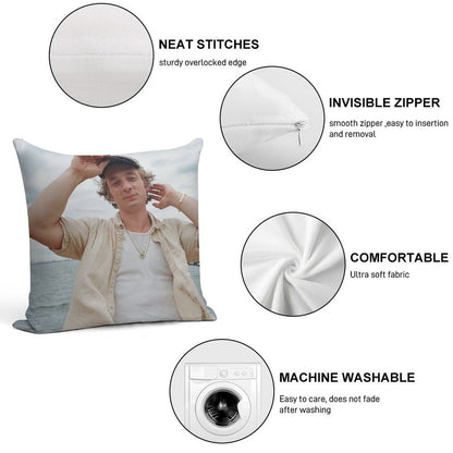 Jeremy Allen White Cute Soft Washable Throw Pillow