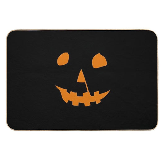 Halloween 1978 Pumpkin Shirt Jack O Lantern  Absorbent Bath Mat