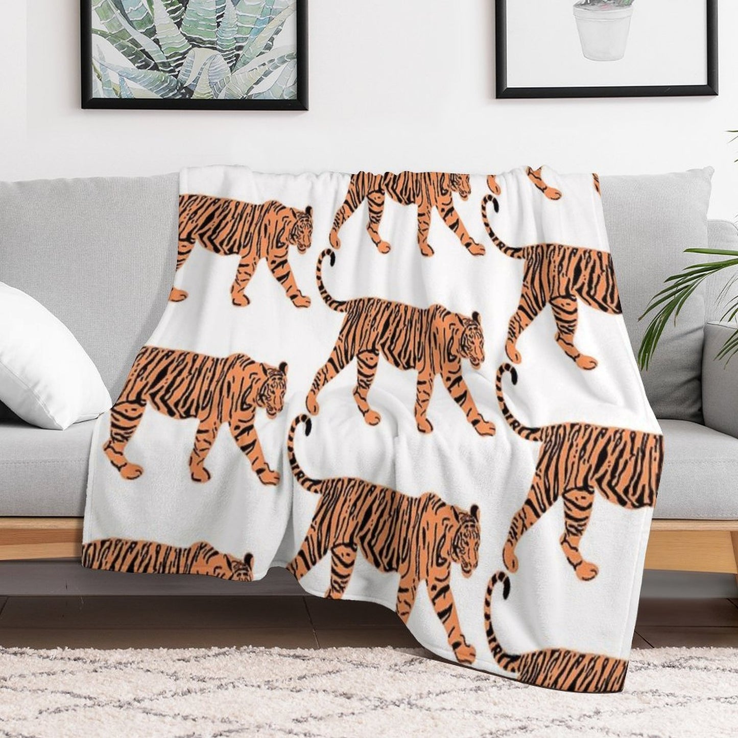 Tiger Travel-friendly Throw Blanket