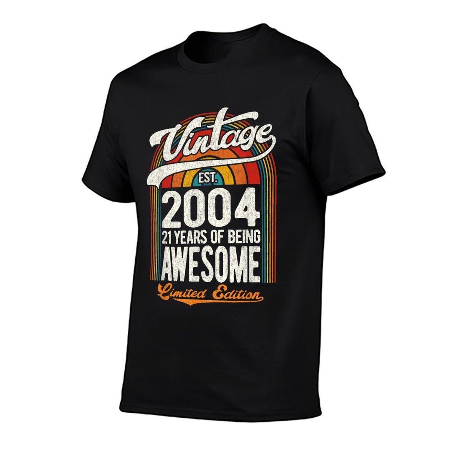 21 Years Of Awesome Born 2004 Limited Edition 21st Birthday  Cotton T-Shirt