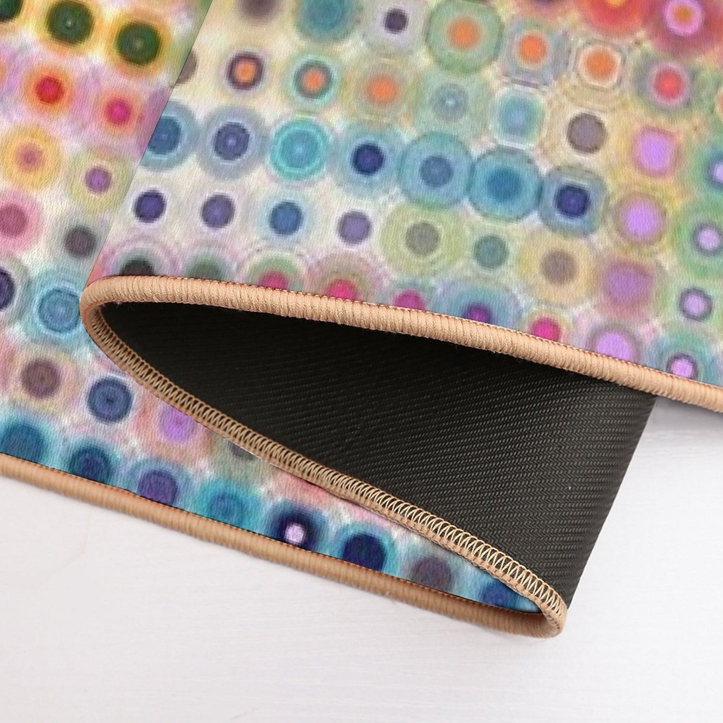 Colored Circles  Versatile Bath Mat
