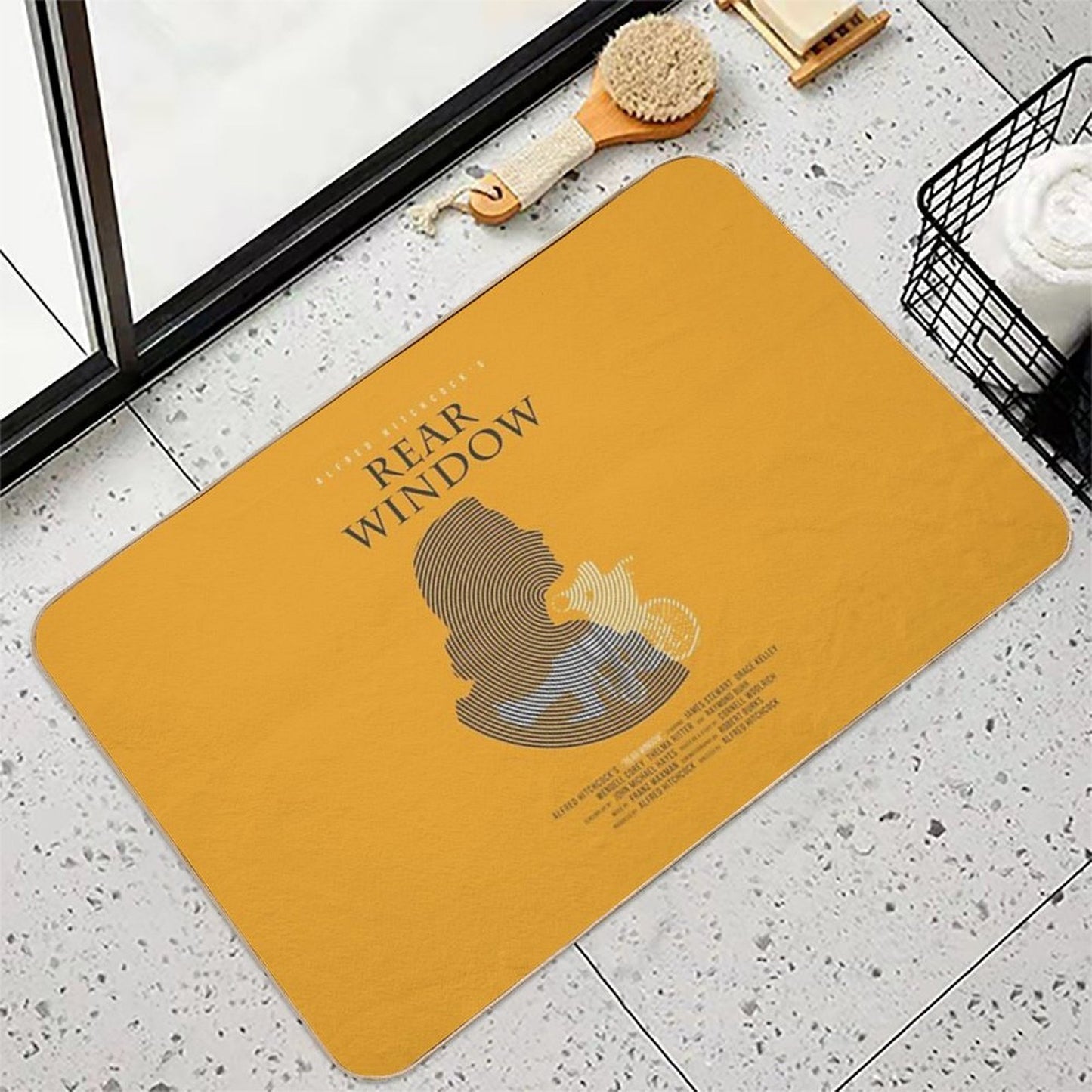 Alfred Hitchcock Rear Window  Anti-Trip Bath Mat