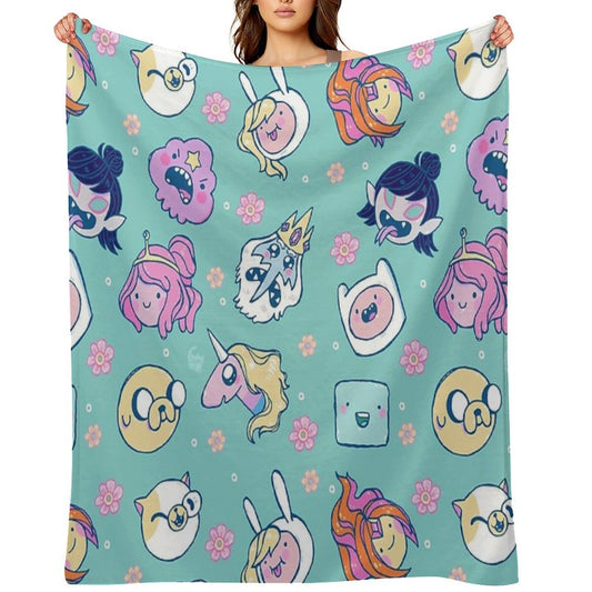 Adventure Time Friends 1 Compact Throw Blanket