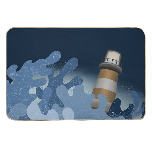 Storm Waves  Repositionable Bath Mat