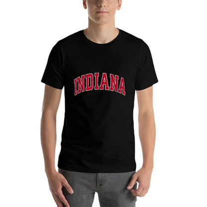 Indiana IN Vintage Sports Design Red Design  Trendy Pattern T-Shirt