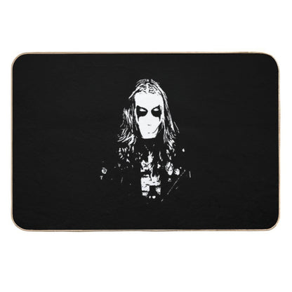 Black Metal Cult  Rapid-Drying Bath Mat