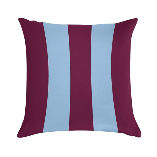 Aston Villa Retro 2000 Claret And Blue Home Striped Soft Shrink-Resistant Throw Pillow