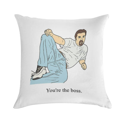 David Brent  You're The Boss Soft Ultra-Soft Texture Throw Pillow