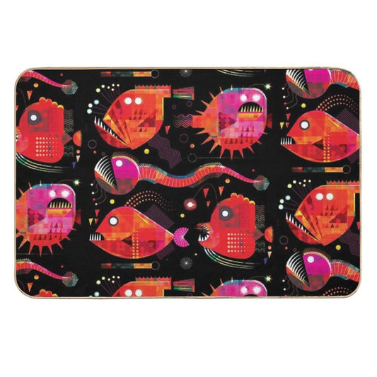 Abyssal Fish  Slip-Resistant Bath Mat