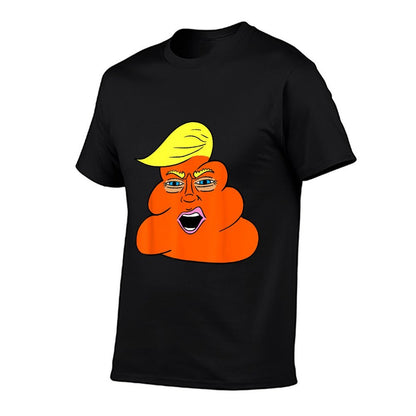 Trump Hairt Orange Turd Shit  Cotton T-Shirt