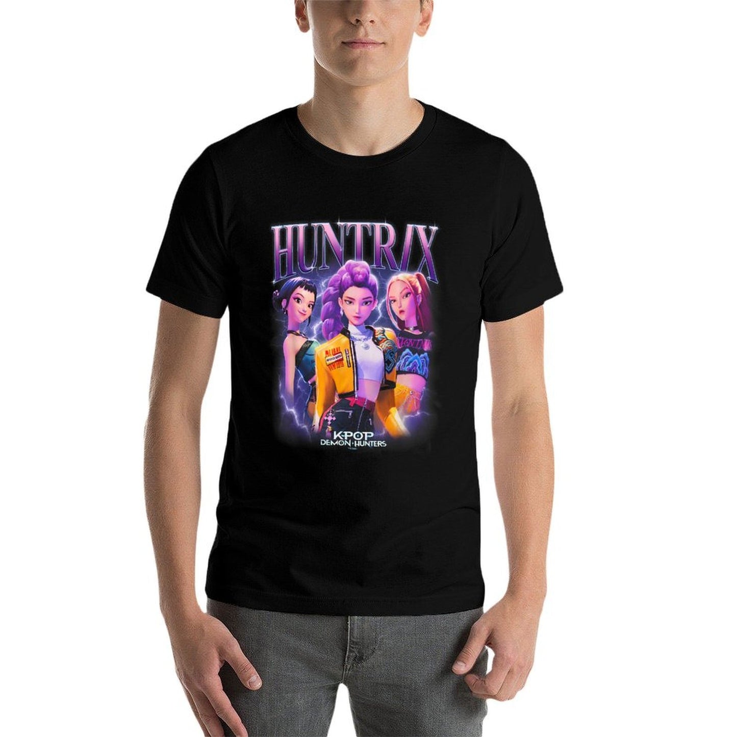 KPop Demon Hunters Huntrix Heartthrob Officially Licensed  Heathered Texture T-Shirt