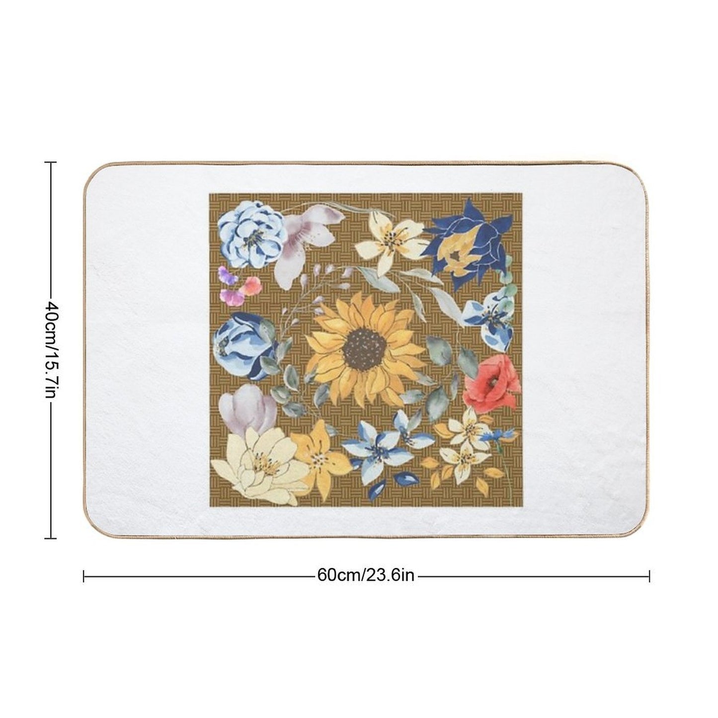 Vintage Floral Dreams  Dirt-Trapping Bath Mat