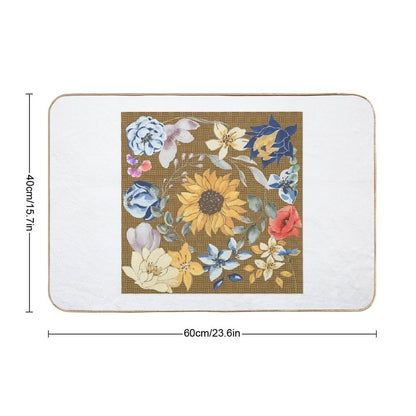 Vintage Floral Dreams  Dirt-Trapping Bath Mat