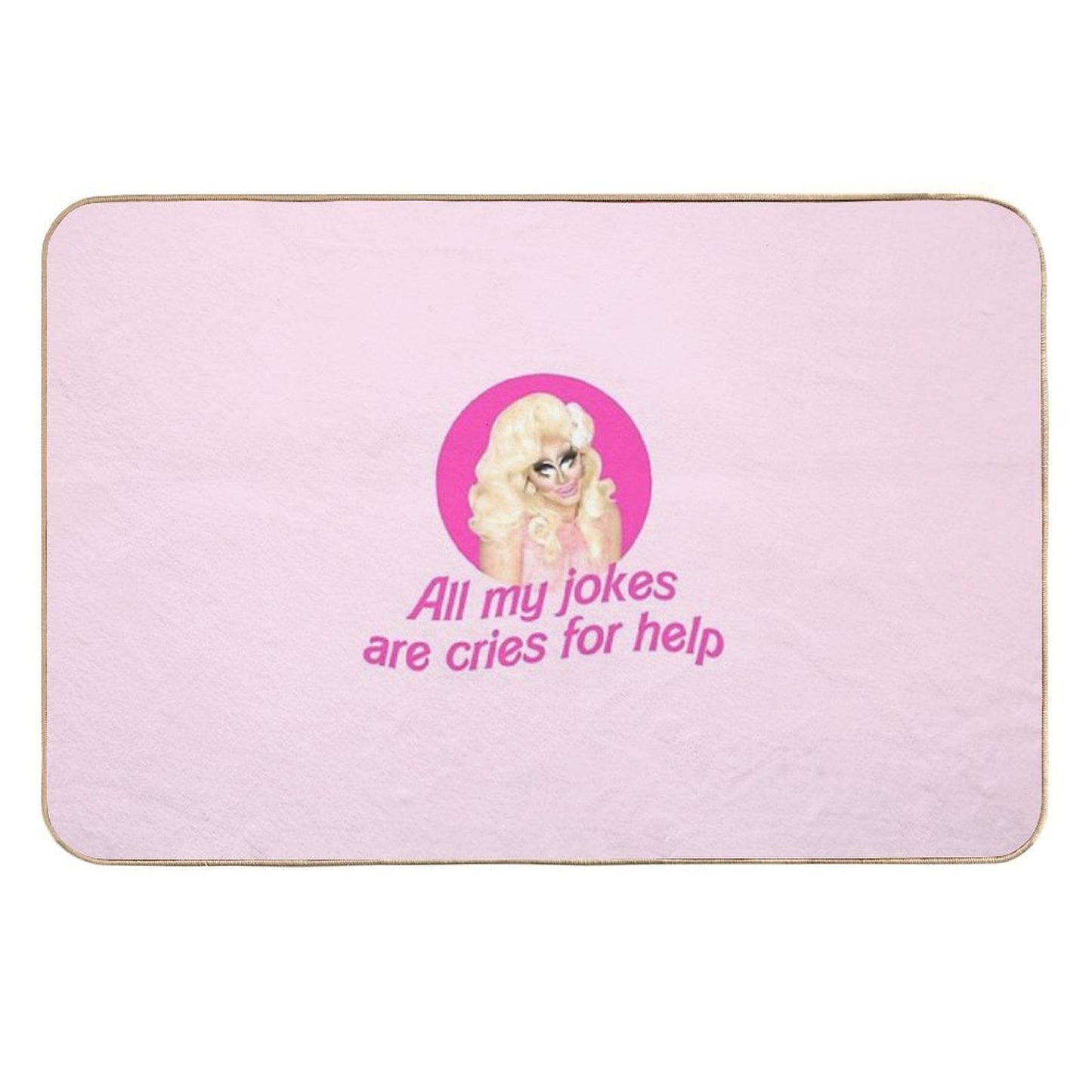 Trixie Jokes - Rupaul's Drag Race  Non-Slip Bath Mat