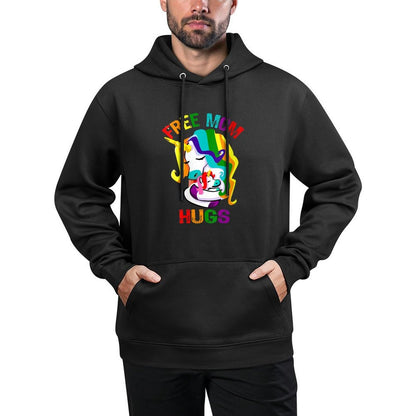 Womens Free Mom Hugs LGBT Gay Pride Shrink-Resistant Hoodie