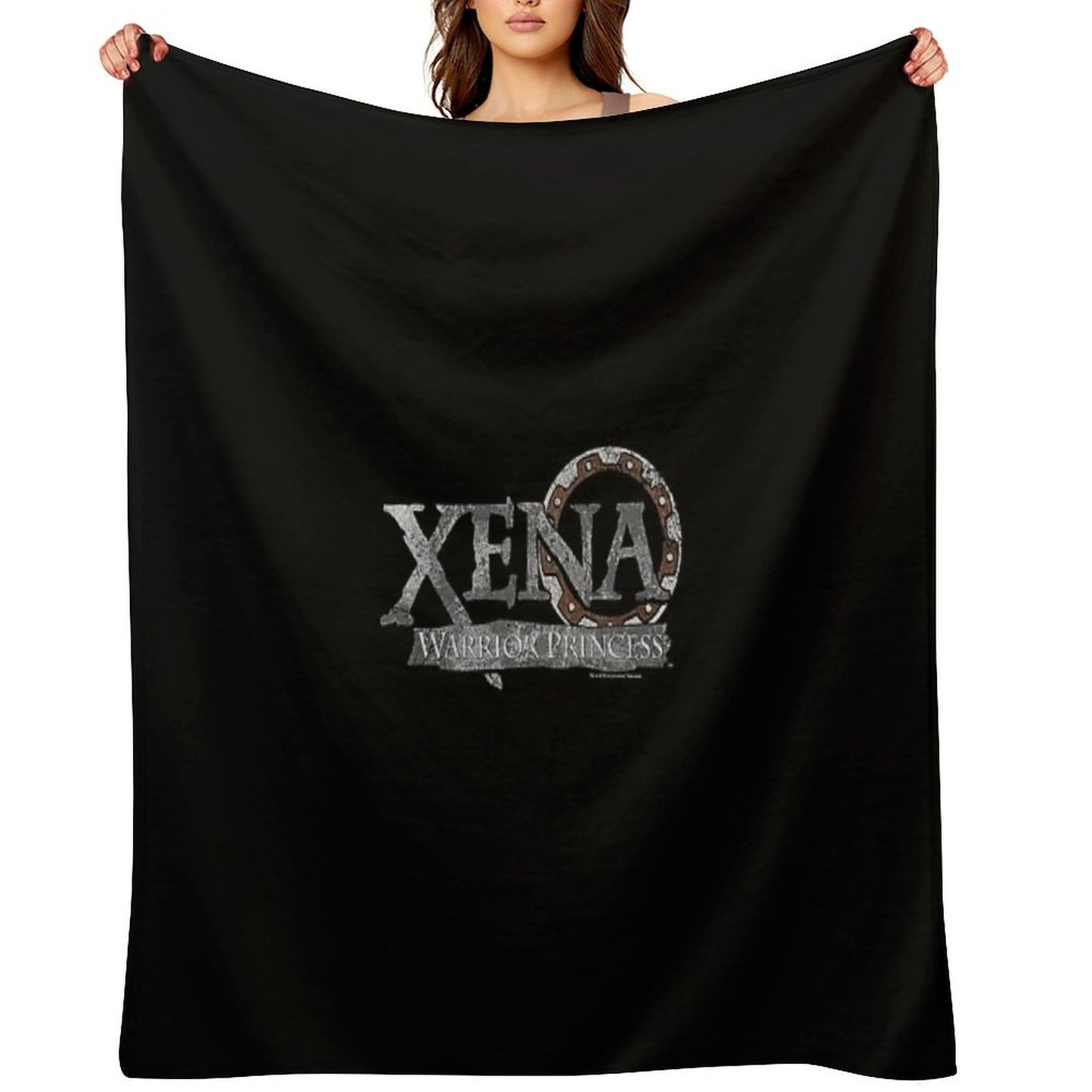 Battered Logo Xena Premium Throw Blanket