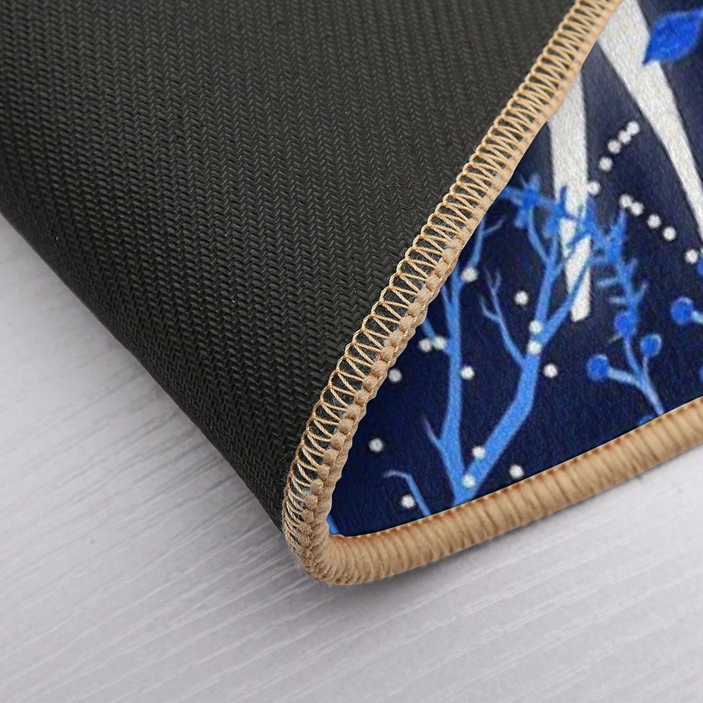 Deericorn In Blue  Non-Slip Bath Mat