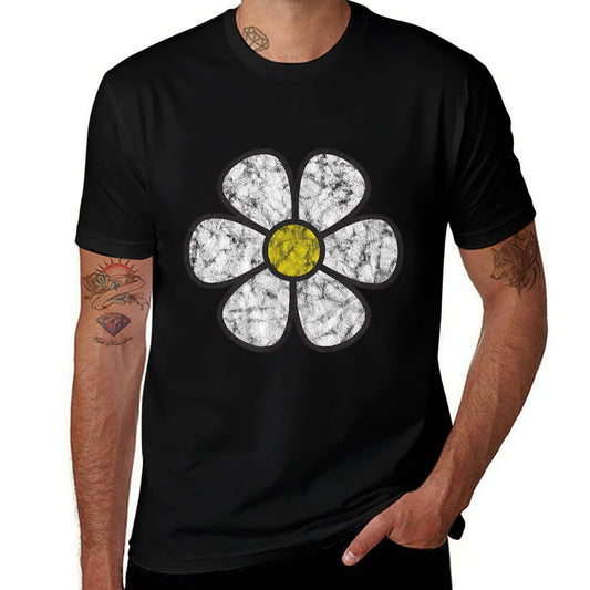 Hippie Daisy Flower Boho Groovy  Polyester Blend T-Shirt