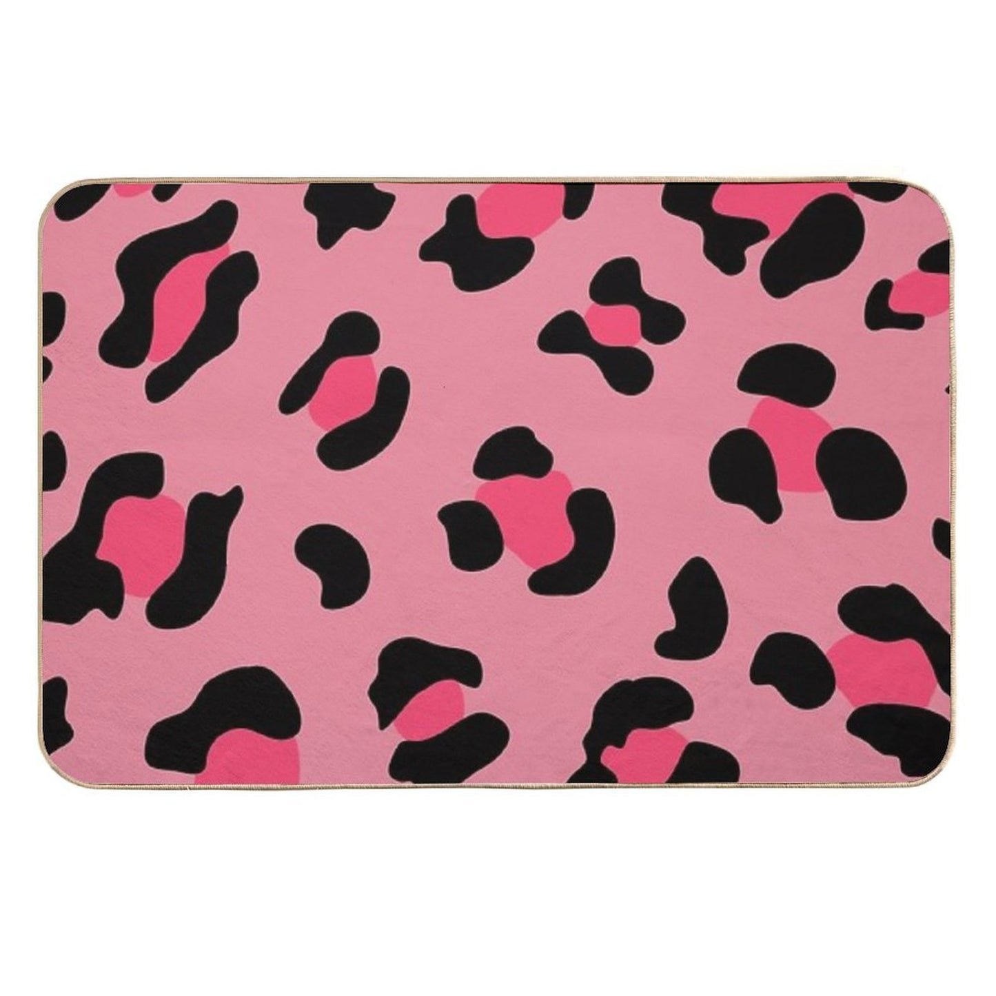 Leopard Pink  Pet-Safe Bath Mat
