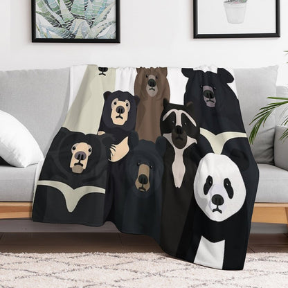 Bears of The World Lightweight Throw Blanket