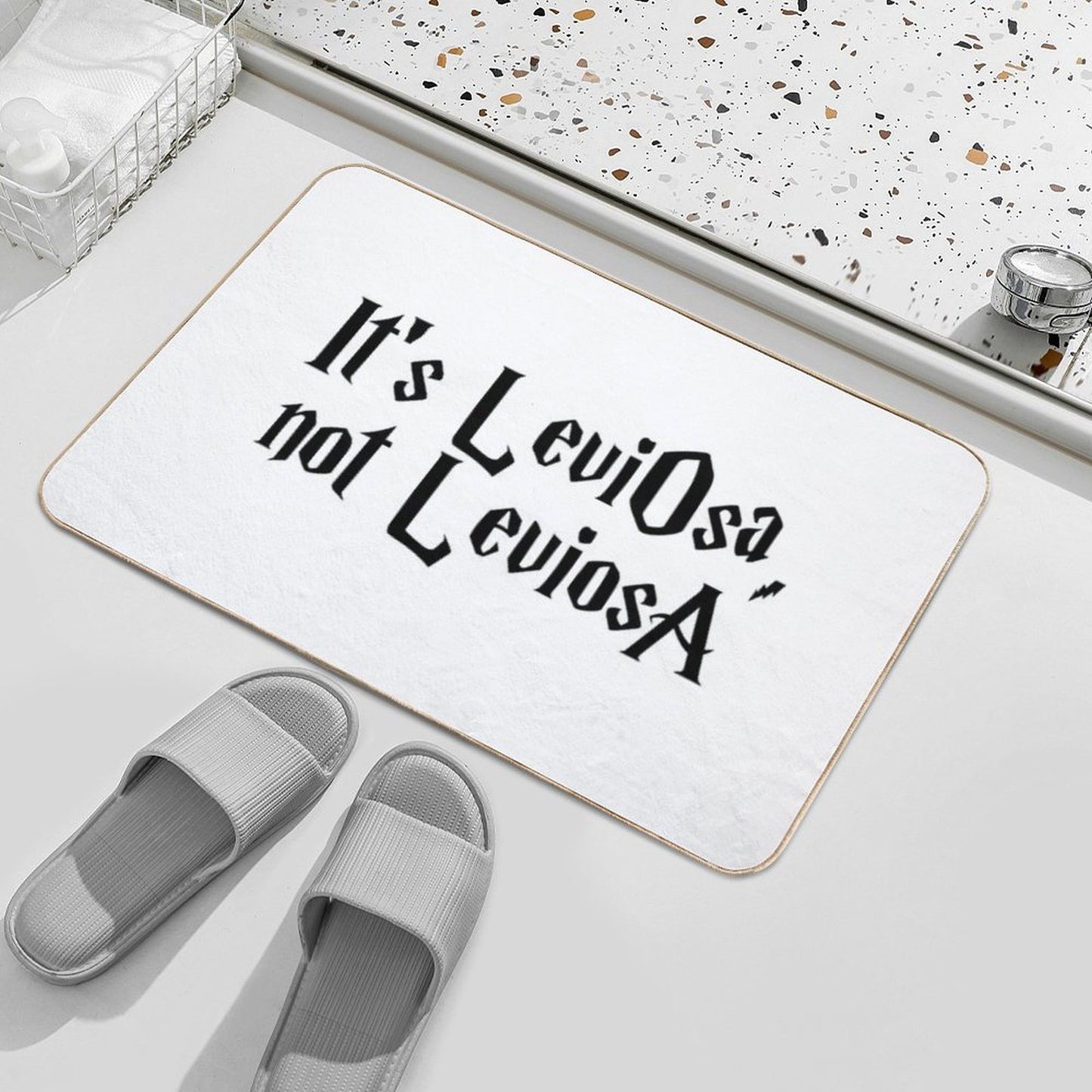It Is LeviOsa, Not LeviosA  Absorbent Bath Mat