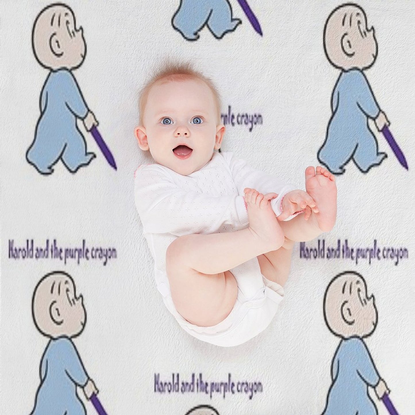 Harold And The Purple Crayon Shrink-resistant Throw Blanket