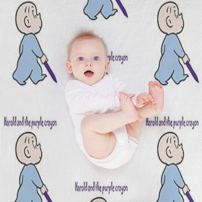 Harold And The Purple Crayon Shrink-resistant Throw Blanket