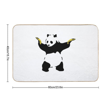 Bad Panda Stencil  Odorless Bath Mat