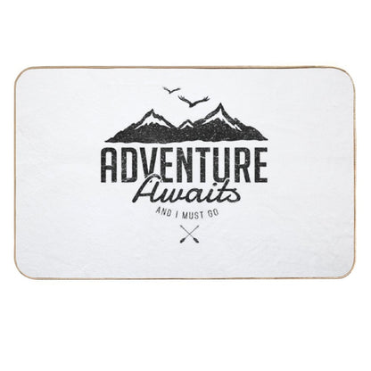 ADVENTURE AWAITS  Absorbent Bath Mat
