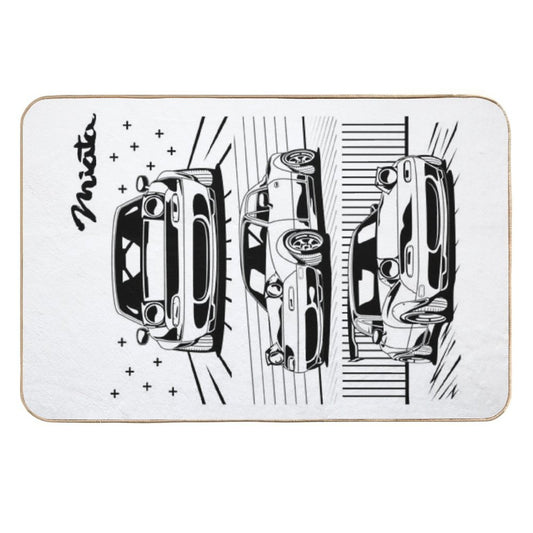 Mazda Miata  Fade-Resistant Bath Mat